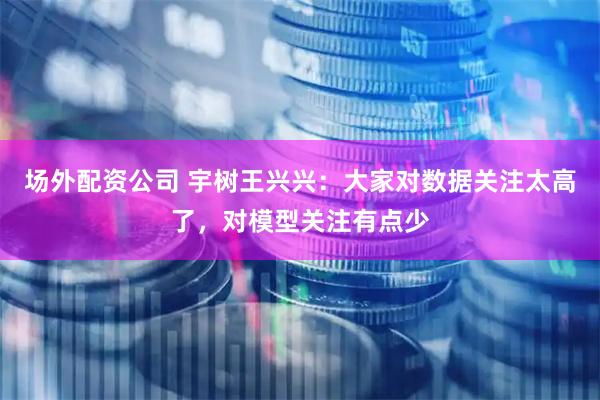 场外配资公司 宇树王兴兴：大家对数据关注太高了，对模型关注有点少